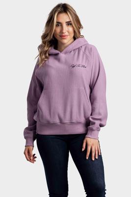 Off The Pitch Script Rib Hoodie Dames Roze - Maat XS - Kleur: Roze | Soccerfanshop Off The Pitch Script Rib Hoodie Dames Roze - Maat XS - Kleur: Roze | Soccerfanshop
