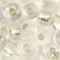 Creativ Company Rocailles, d 3 mm, afm 8/0, gatgrootte 0,6-1,0 mm, zilver, 25 gr/ 1 doos - thumbnail