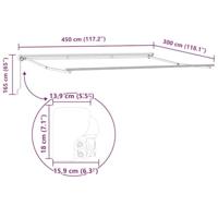 VidaXL Zijde frame antraciet 4,5 × 3 m poedercoating staal - thumbnail
