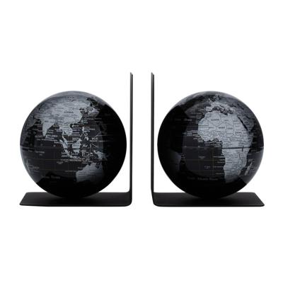 Boekensteun Troika met magnetische globes 13cm set à 2 stuks zwart