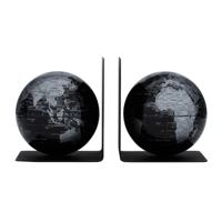 Boekensteun Troika met magnetische globes 13cm set à 2 stuks zwart - thumbnail