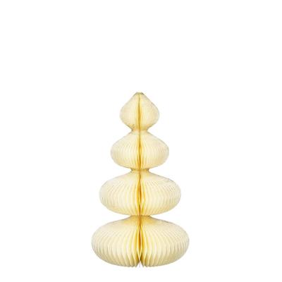 Decoration tree cream Mix h30xd18cm kerst House of Seasons - House of seasons Decoration tree cream Mix h30xd18cm kerst House of Seasons - House of seasons