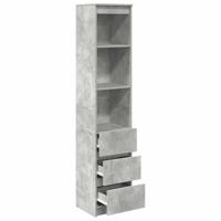 Highboard 37,5x35x180 cm spaanplaat betongrijs - thumbnail