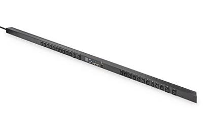 DIGITUS Inlet monitored PDU,vertical,16A,20xC13,4xC19 3m cable, IEC60309 16A plug