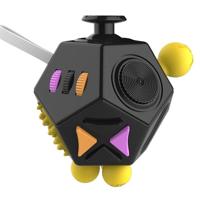 12 zijden magische kubus generatie 2 decompressie kubus speelgoed met versnellingen & Roterende Dial & 360 graden joystick - thumbnail