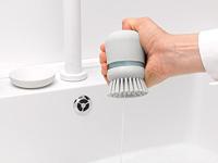 Brabantia afwasborstel + reservoir grijs - thumbnail