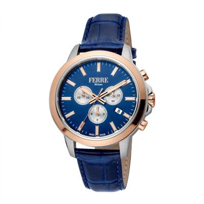 Ferre Milano Heren Horloge FM1G153L0041 44mm 10 ATM Swiss-Made Ferre Milano Heren Horloge FM1G153L0041 44mm 10 ATM Swiss-Made