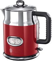 Russell Hobbs Retro Ribbon waterkoker 1,7 l Rood, Zilver 2400 W - thumbnail