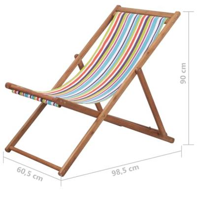 Strandstoel inklapbaar stof meerkleurig