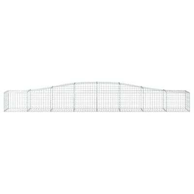 Schanskorf gewelfd 400x50x40/60 cm gegalvaniseerd ijzer Schanskorf gewelfd 400x50x40/60 cm gegalvaniseerd ijzer