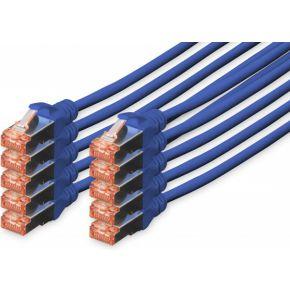 Digitus DK-1644-020-B-10 RJ45 Netwerkkabel, patchkabel CAT 6 S/FTP 2.00 m Blauw Folie afscherming, Afscherming totaal, Afgeschermd, Halogeenvrij, Simplex, Digitus DK-1644-020-B-10 RJ45 Netwerkkabel, patchkabel CAT 6 S/FTP 2.00 m Blauw Folie afscherming, Afscherming totaal, Afgeschermd, Halogeenvrij, Simplex,