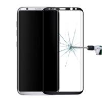 Voor Galaxy S8 PLUS / G955 0.3mm 9H oppervlaktehardheid 3D gebogen oppervlak zeefdruk niet-volledig scherm rand lijm gehard glas scherm Protector(Blac - thumbnail