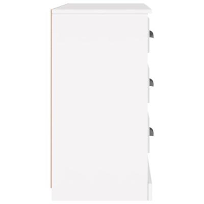 Dressoir 104,5x35,5x67,5 cm bewerkt hout wit Dressoir 104,5x35,5x67,5 cm bewerkt hout wit