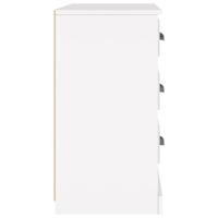 Dressoir 104,5x35,5x67,5 cm bewerkt hout wit - thumbnail