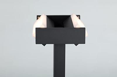 Staande buitenlamp grijs verstelbaar &apos;Conroy&apos; led lamp warm wit 3000k 71 cm - thumbnail