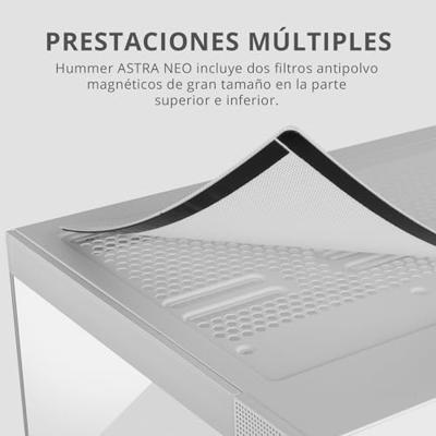 ATX Semi-toren BehuizingNox-Xtreme NXHUMMERASTRANEOWH Wit