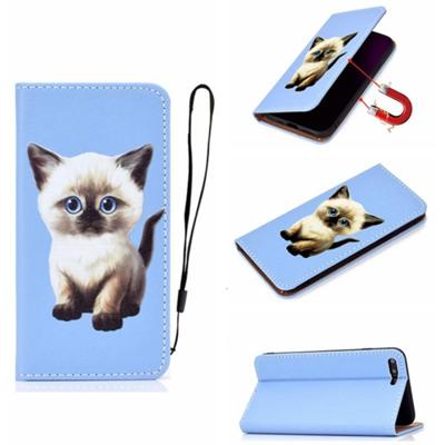 Voor iPhone SE(2020) / 7 / 8 3D Painting Horizontale Flip Lederen Case met Holder & Card Slot & Wallet & Lanyard(Cat) Voor iPhone SE(2020) / 7 / 8 3D Painting Horizontale Flip Lederen Case met Holder & Card Slot & Wallet & Lanyard(Cat)