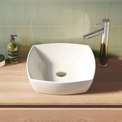 Brauer Peak Waskom - 41 cm - Keramiek - Hoogglans - Wit