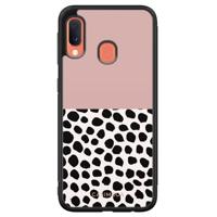 Samsung Galaxy A20e hoesje - Pink dots - thumbnail