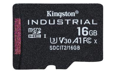 Kingston Industrial microSDHC 16GB geheugenkaart Kingston Industrial microSDHC 16GB geheugenkaart