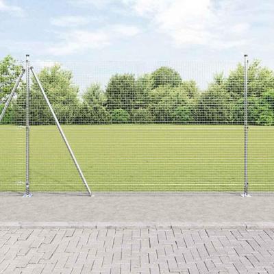 VidaXL Afrasteringspaal zilver 10 x 1,4 m (25 x 25 mm gaas) staal VidaXL Afrasteringspaal zilver 10 x 1,4 m (25 x 25 mm gaas) staal