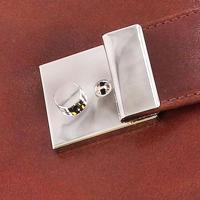 Alassio JU-31516 Documentenmap A4. 4 Ringsmechaniek Leer Cognac 36x28x4,5cm Met Slot - thumbnail