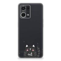 OPPO Reno7 4G Telefoonhoesje met Naam Cat Good Day - thumbnail