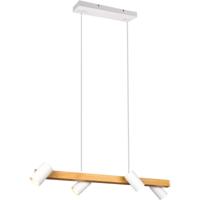 LED Hanglamp - Trion Milona - GU10 Fitting - 4-lichts - Rond - Mat Bruin/Wit - Aluminium - thumbnail