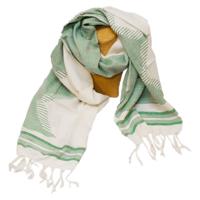 Sjaal van Katoenviscose (Groen) - thumbnail