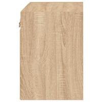 Nachtkastje met LED's wandgemonteerd sonoma eikenkleurig - thumbnail