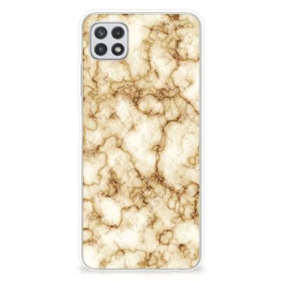 Samsung Galaxy A22 5G | TPU | Siliconen hoesje | Marmer Goud