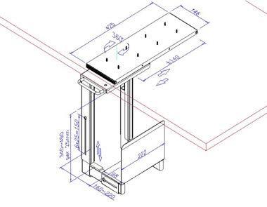 LINDY Sliding Under Desk PC Holder 40284 PC-houder Onder tafel Zwart Belastbaar tot: 30 kg LINDY Sliding Under Desk PC Holder 40284 PC-houder Onder tafel Zwart Belastbaar tot: 30 kg