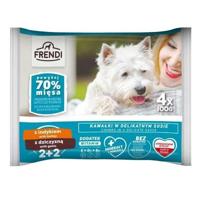 FRENDI Turkey and game pieces in a delicate sauce - natvoer voor honden - 4x100g - thumbnail