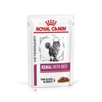 ROYAL CANIN Vet Renal Feline with Beef Nat kattenvoer Stukjes in saus Kip, Varkensvlees, Rundvlees 12x85 g - thumbnail