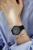 Rosefield The Mercer Quartz Polshorloge Vrouw Zwart - thumbnail