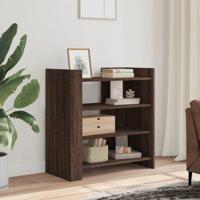 Dressoir 73,5x35x75 cm bewerkt hout bruin eikenkleur - thumbnail