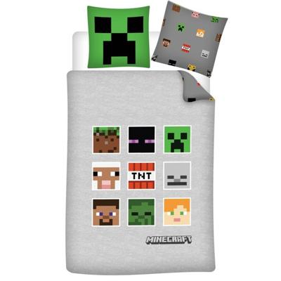Dekbedovertrek Minecraft Microfiber, 140x200cm
