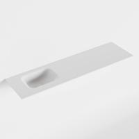 MONDIAZ LEX Talc solid surface inleg wastafel voor toiletmeubel 110cm. Positie wasbak links - thumbnail