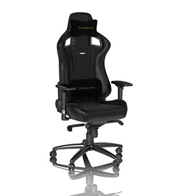 Noblechairs noblechairs EPIC Echtleder Gaming Stuhl - schwarz Gaming stoel Zwart