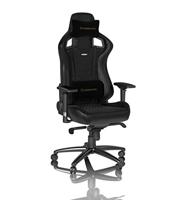 Noblechairs noblechairs EPIC Echtleder Gaming Stuhl - schwarz Gaming stoel Zwart - thumbnail