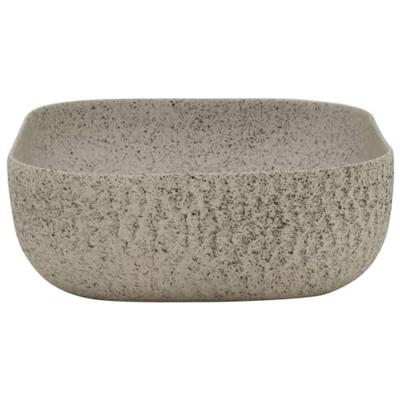 Opzetwasbak rechthoekig 48x37,5x13,5 cm keramiek grijs Opzetwasbak rechthoekig 48x37,5x13,5 cm keramiek grijs