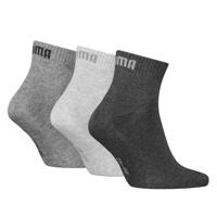 3-paar Quarter sokken - Elastisch katoenen sokken voor dames en heren - Zwart - Grijs - wit - Blauw - 38 - 38 - 38 - 38 - 38 - 38 - 38 - 38 - - thumbnail