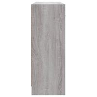 Dressoir 91x28x75 cm bewerkt hout grijs sonoma eikenkleurig - thumbnail
