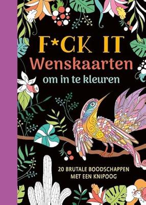 Deltas F*ck it - wenskaarten om in te kleuren