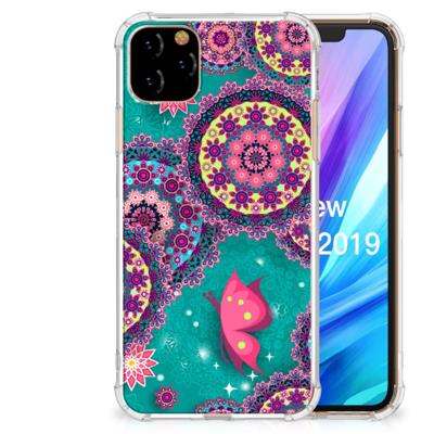 Apple iPhone 11 Pro Max Back Cover Cirkels en Vlinders Apple iPhone 11 Pro Max Back Cover Cirkels en Vlinders