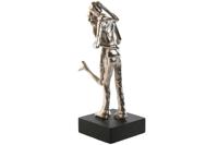 Decoratieve figuren Home ESPRIT Zwart Zilverkleurig Koppel 14 x 10 x 29 cm - thumbnail