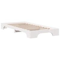 Bedframe Wit 80 x 200 cm Massief grenenhout - thumbnail