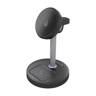 Draadloze oplader Aisens ASCH-15W3WC066-BK Zwart 15 W