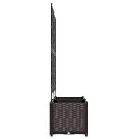 Tuin Bloempot 2 pcs Bruin 80 x 40 x 143 cm Staal - thumbnail