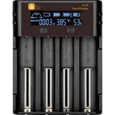 ICU SmartCharger Oplader Li-ion, NiMH, NiCd 14500, 16340, 18350, 18650, 21700, 26650